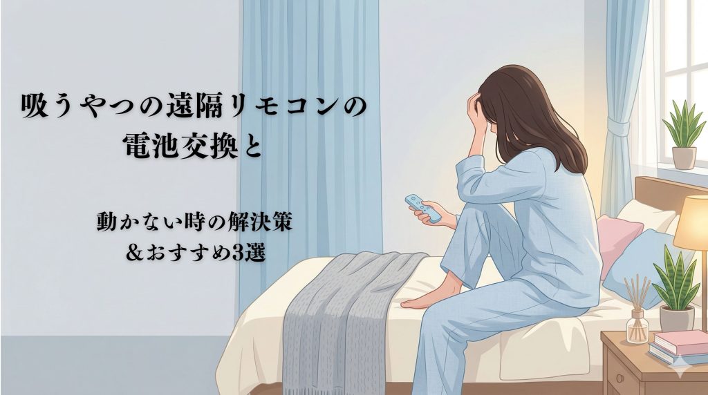 吸うやつの遠隔リモコンの電池交換画像