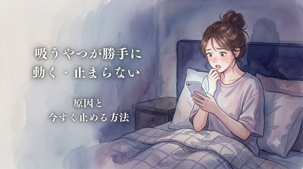 吸うやつ 勝手に動く 止まらない